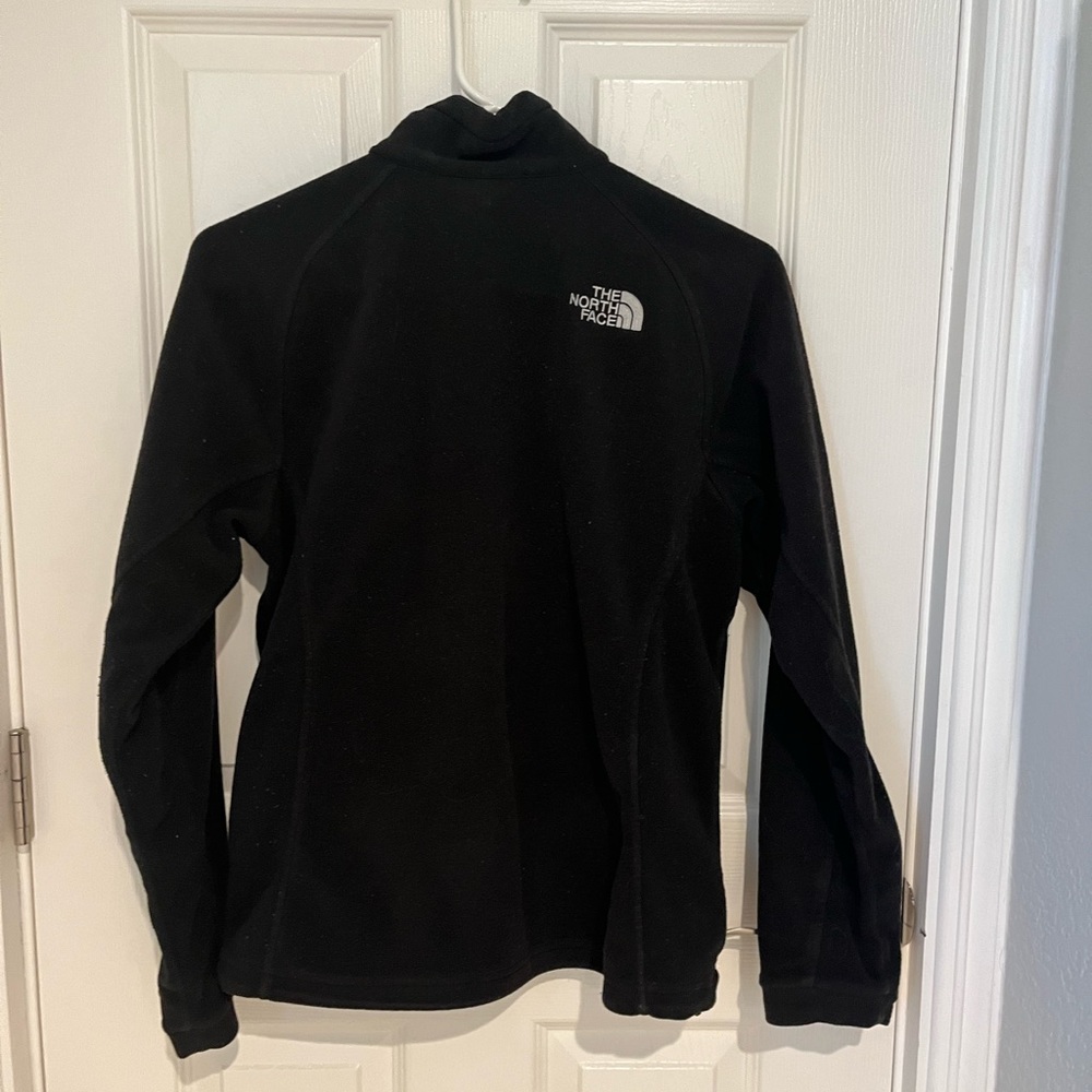 North Face Black Fleece Zip up Sweater Size Small